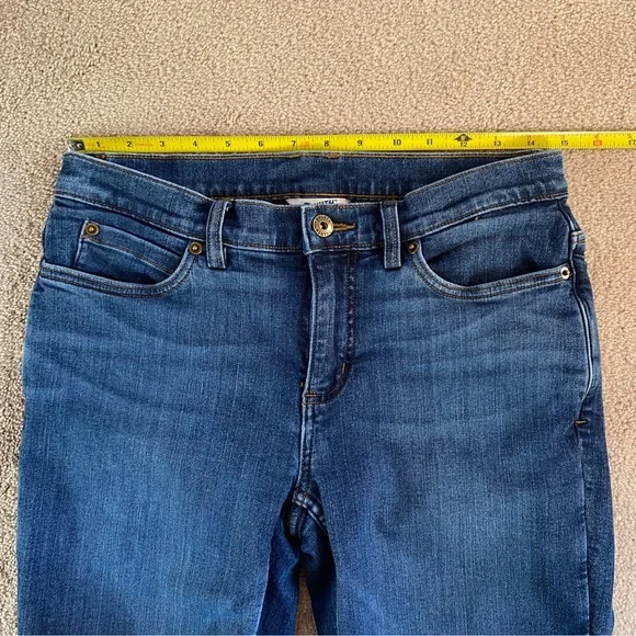 Duluth Trading Red Flannel Lined Straight Leg Jeans Women Size 6x31 - Picture 13 of 13